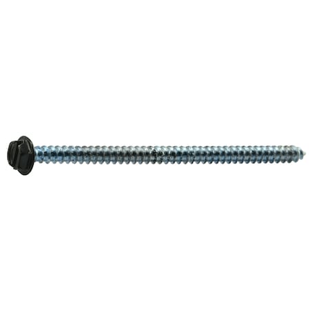 Midwest Fastener Sheet Metal Screw, #8 x 3 in, Painted Steel Hex Head Slotted Drive, 12 PK 37947